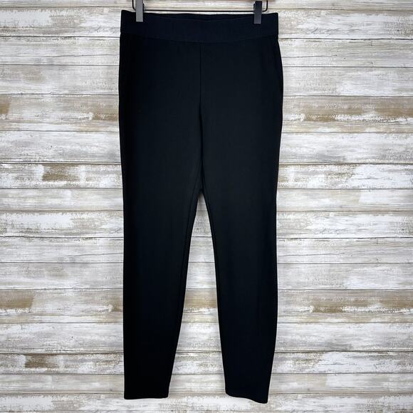 rag & bone Reilly Ponte Pull On Pants Womens Medium Ankle Zip Black Stretch Moto - Picture 14 of 15